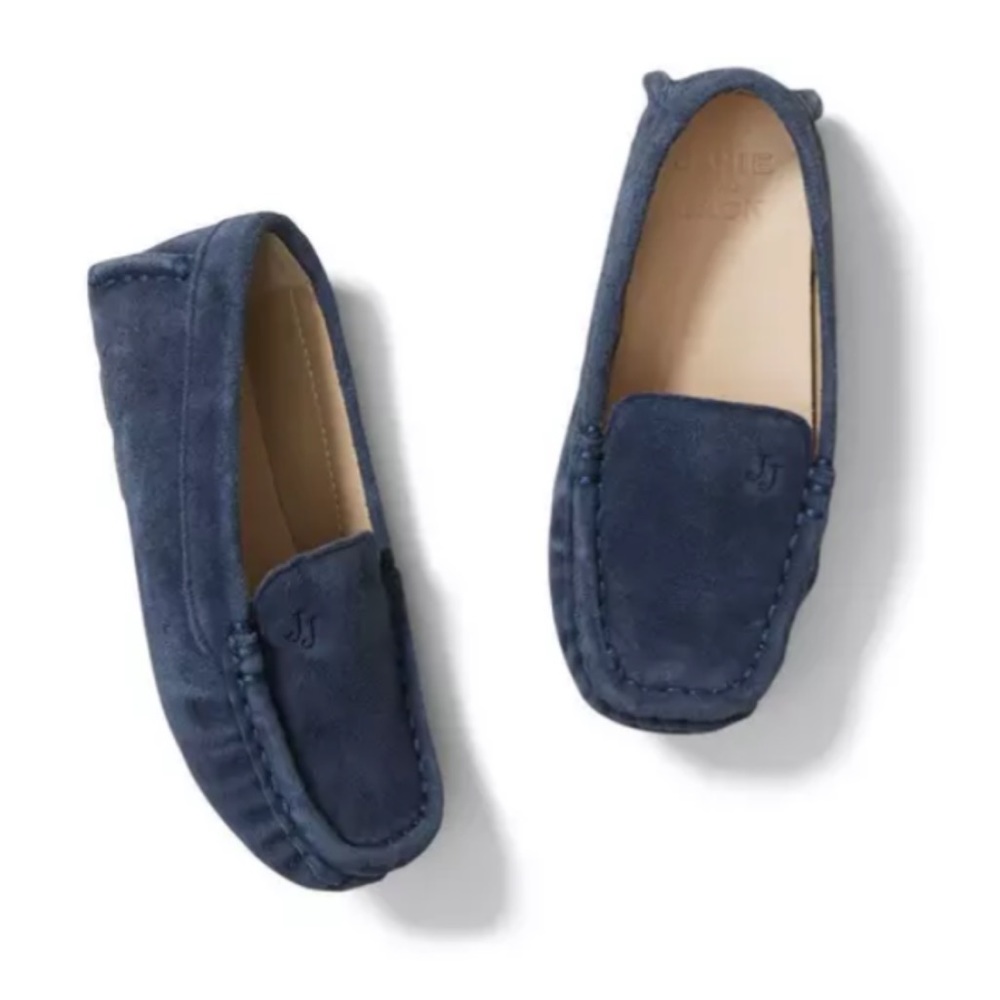 Janie and Jack Navy Suede Kids Loafers